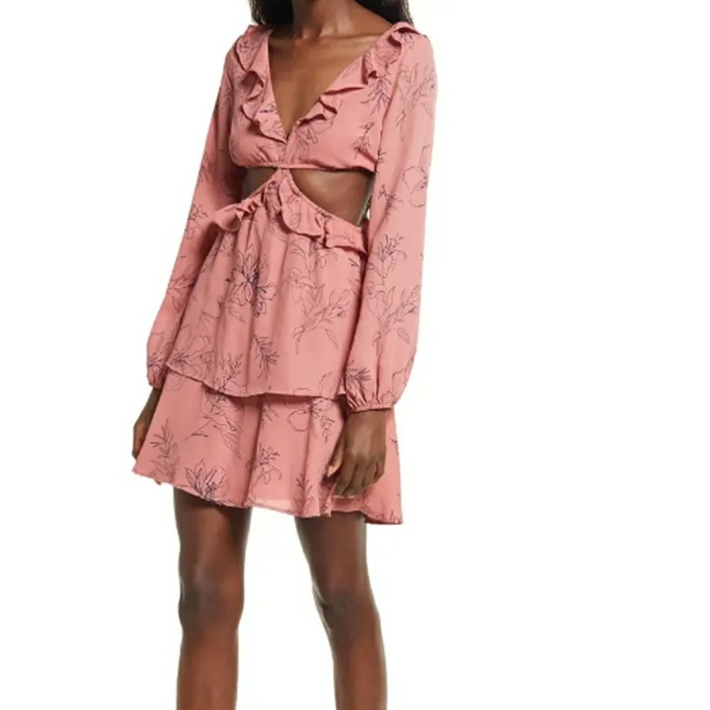 Open Edit Floral Cutout mini NWOT